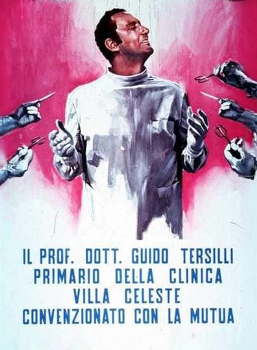 Il Prof. Dott. Guido Tersilli primario della Clinica Villa Celeste convenzionata con le mutue