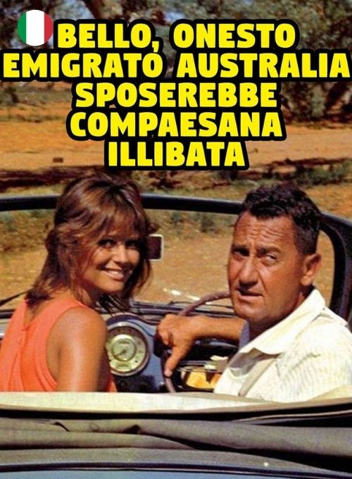 Bello onesto emigrato Australia sposerebbe compaesana illibata (Sottotitoli in Italiano)